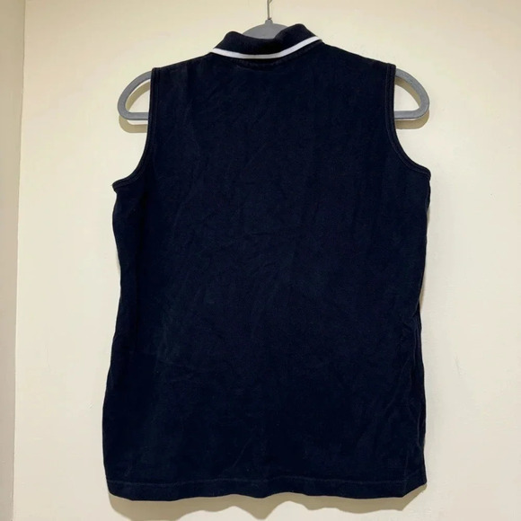 Women’s  Disney Brand Vintage 90’s Minnie Mouse Collared Navy Tank Top Size: M - Picture 9 of 15